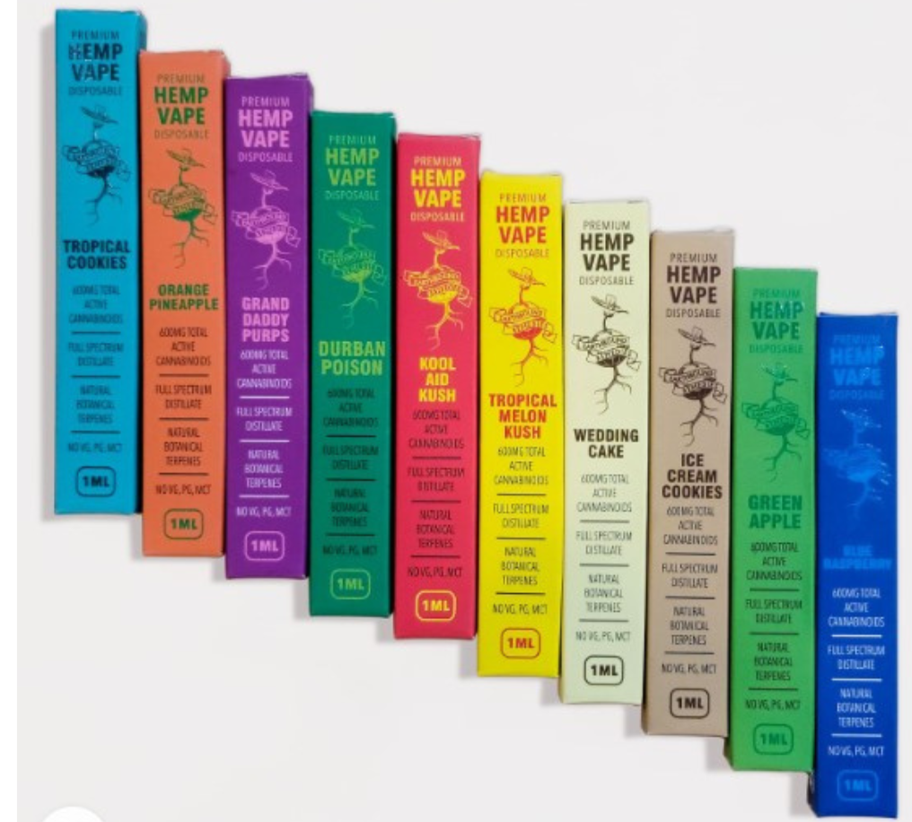 Photograph of product: Earthbound: Ice Cream Cookies 600mg CBD Disposable