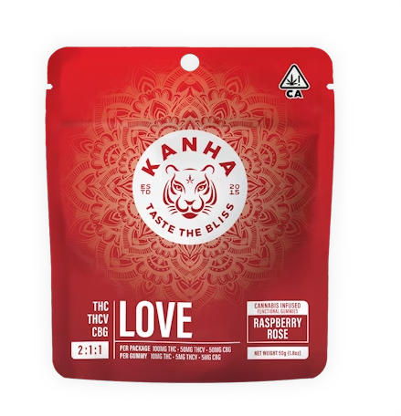 Photograph of product: Love - Raspberry Rose - Nano Gummies | 100mg