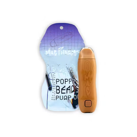 Photograph of product: Mac Pharms - Rosin Disposable - Poppa Bears Purp OG