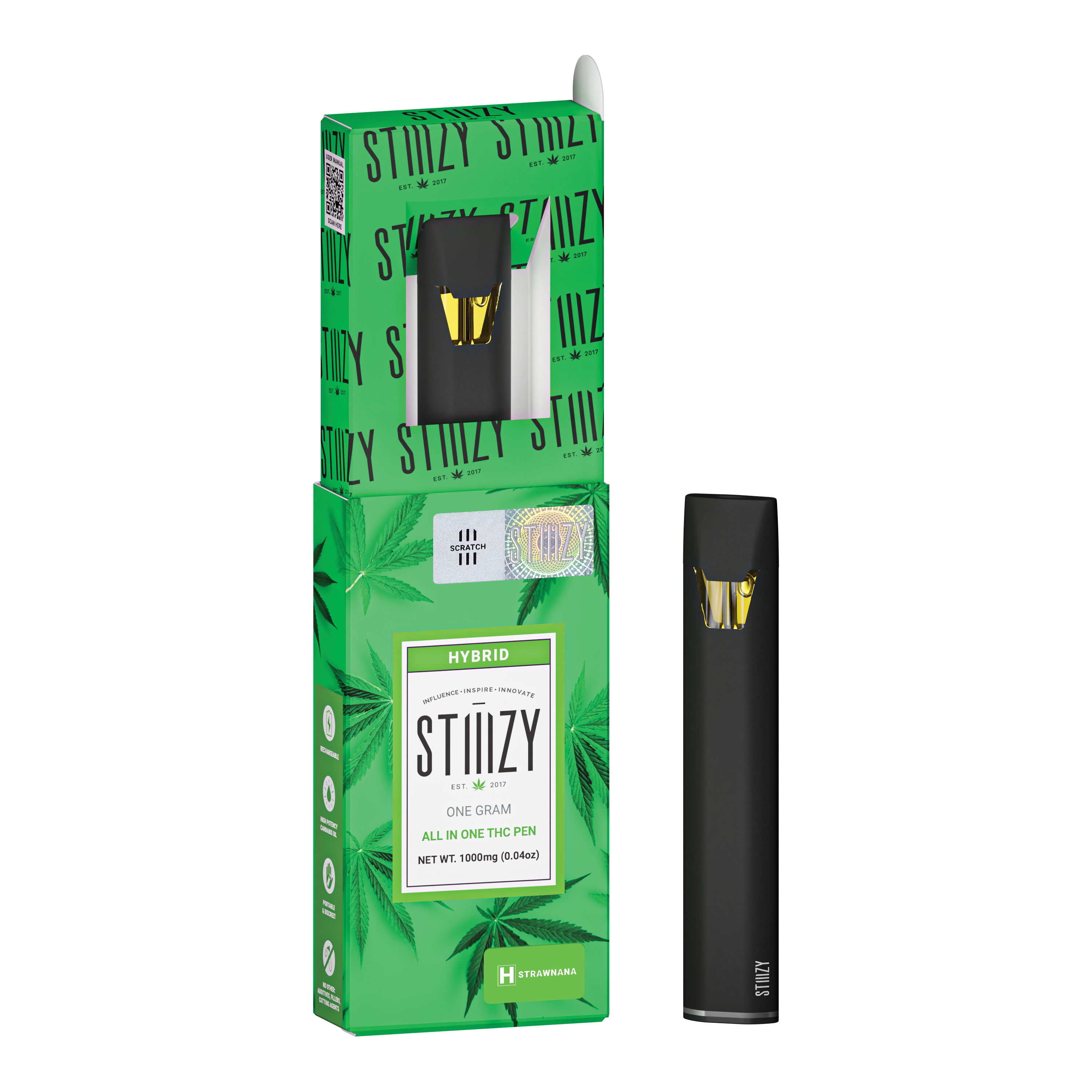 Photograph of product: Stiiizy - AIO Distillate - Strawnana (H) (1.0g)