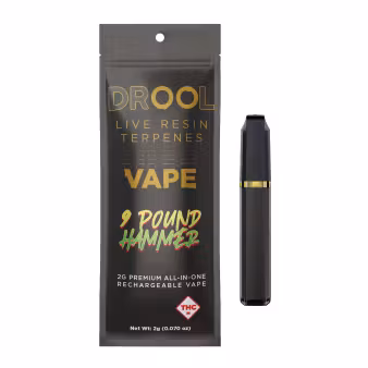 Photograph of product: Drool | 1g | 9lb. Hammer | Live Resin Disposable