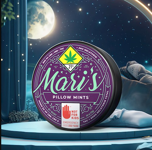 Photograph of product: Mari's Mints - Pillow - Peppermint [1:1:1] - 20pk Edibles