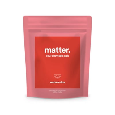 Photograph of product: matter. | Watermelon | 10mg x 10ct Chewable Gels