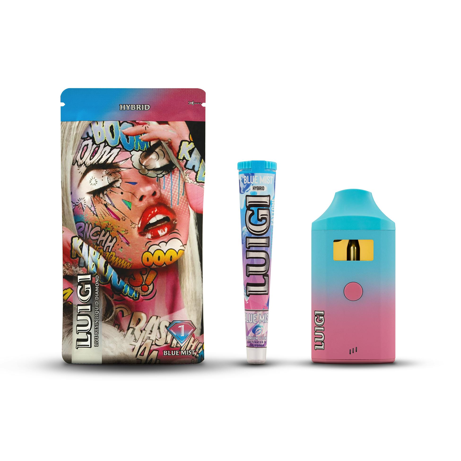 Photograph of product: BLUE MIST - 1G AIO VAPE