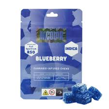 Photograph of product: HiColor RSO Chews Blueberry (Oui'd) 10mg