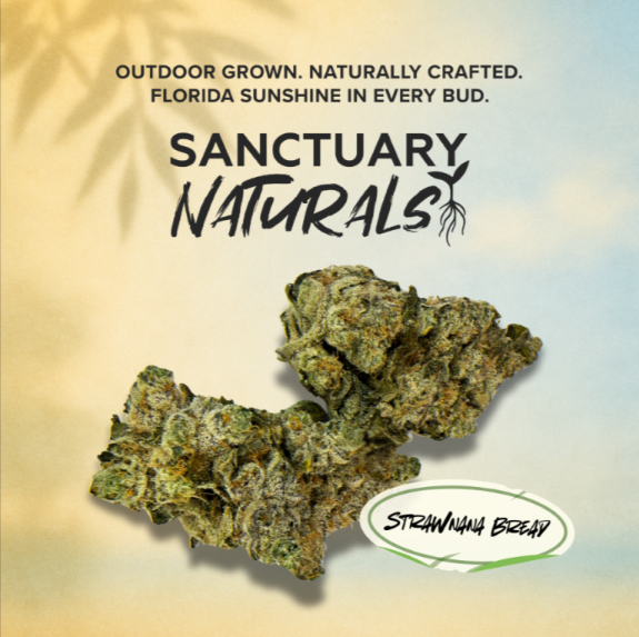 Photograph of product: Sanctuary Naturals | Strawnana Bread | 3.5g