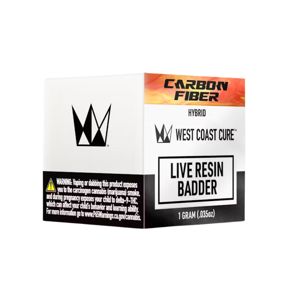 Photograph of product: CARBON FIBER LIVE RESIN BADDER 1G - WEST COAST CURE