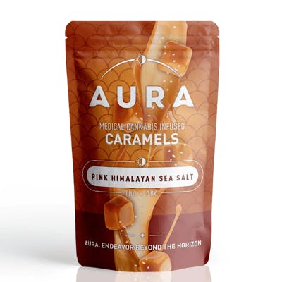 Photograph of product: Pink Himalayan Salt Caramels 110mg (H) [4pk] - 