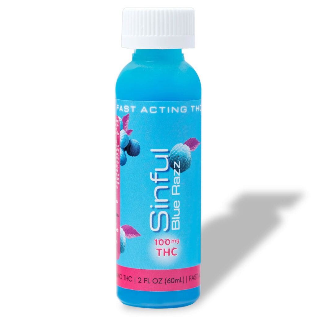 Photograph of product: Sinful - Blue Razz - 100mg Fast Acting Drink