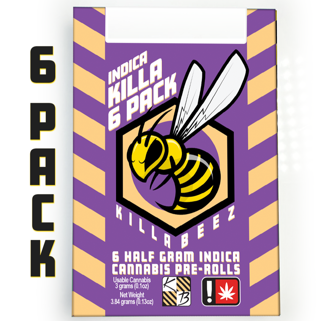 Photograph of product: Killa Beez > Pre Roll 6Pk x 0.5g > Oui'd > au chocolatburger