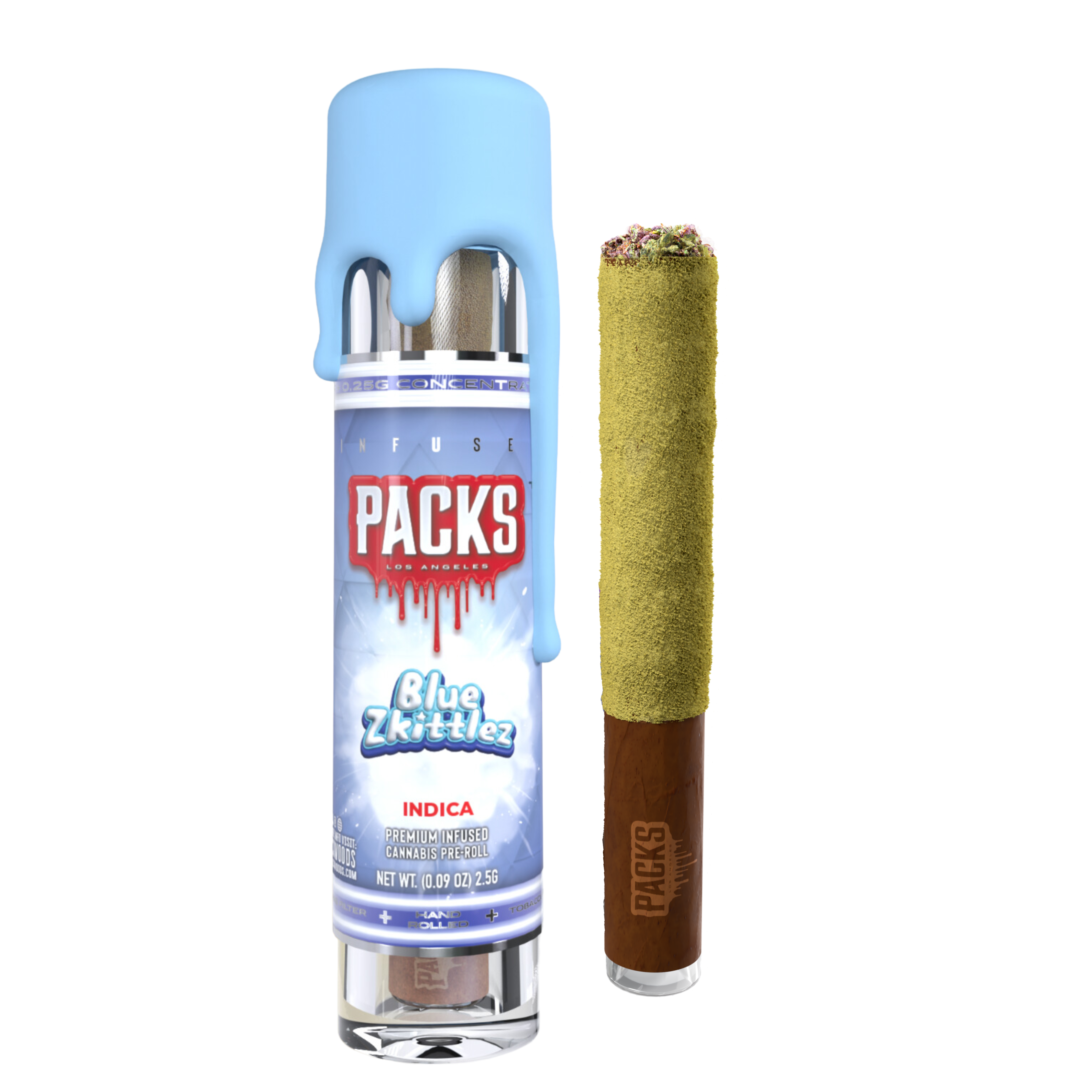 Photograph of product: BLUE ZKITTLEZ | Classic Blunt | 2.5G