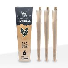 Photograph of product: King Palm | Natrual Hemp Cones 6pk 1.25 Size
