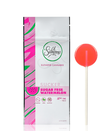 Photograph of product: Sugar Free Watermelon Sucker | 10mg