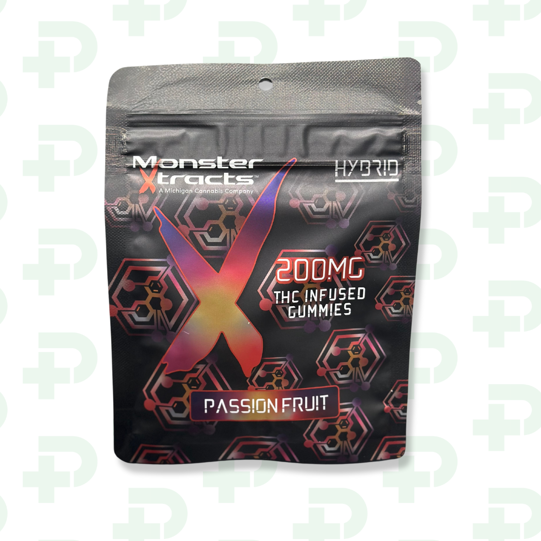 Photograph of product: Monster 200mg Gummy - Hybrid - PASSION FRUIT