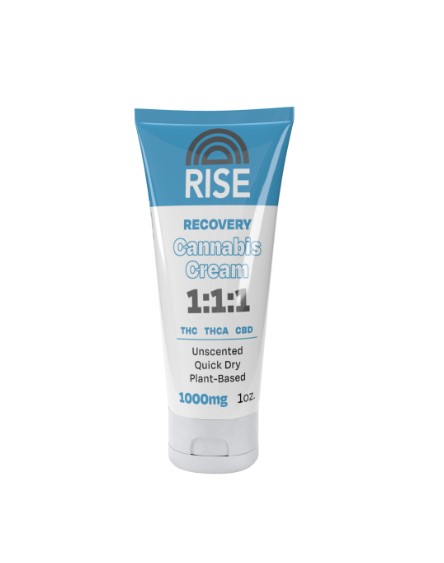 Photograph of product: RISE - Recovery Cream 1oz - 1:1:1 - 350mg