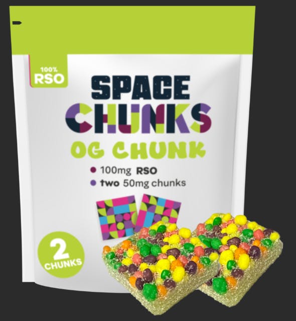 Photograph of product: HIJNX-GUMMY-OG Space Chunk Chill-.1g-2pk