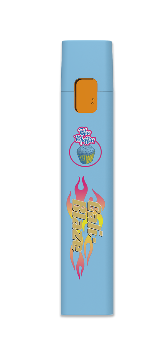 Photograph of product: Blue Muffin 1g Disposable Live Resin Vape