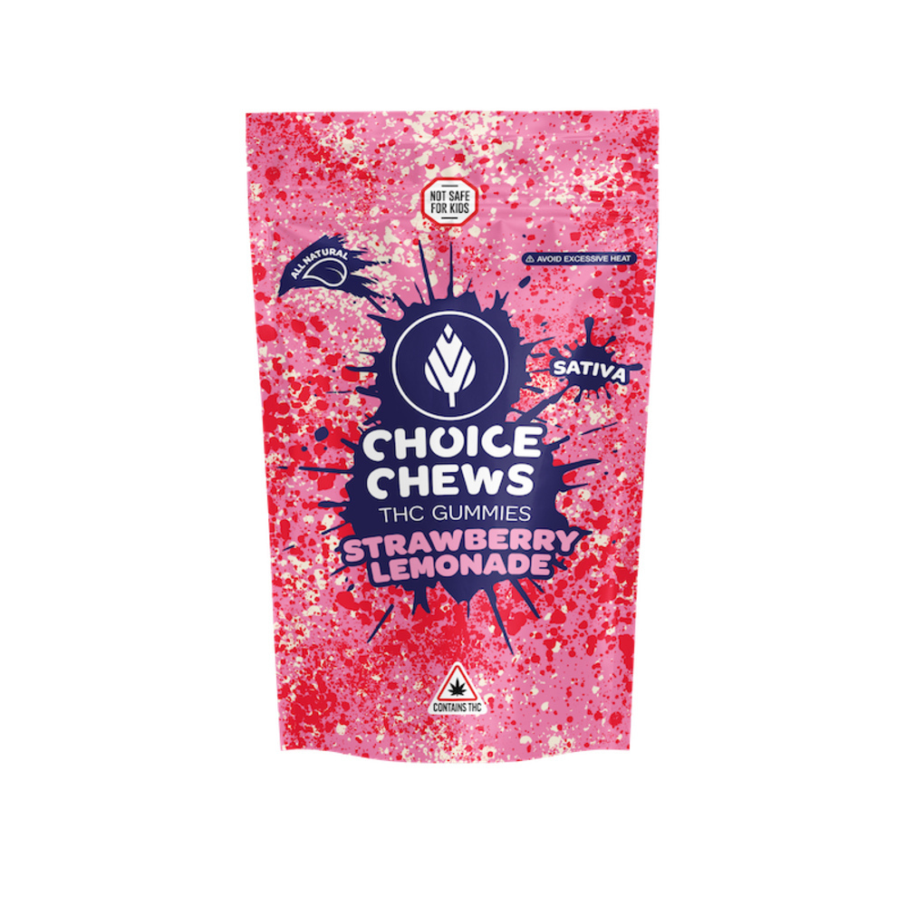 Photograph of product: Gummies - Strawberry Lemonade Oui'd - 10 Pcs - 100mg