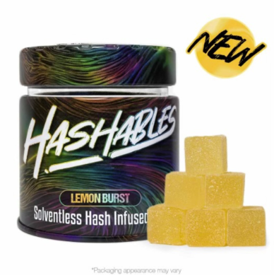 Photograph of product: au chocolatables Lemon Burst Gummies 100mg 20pk