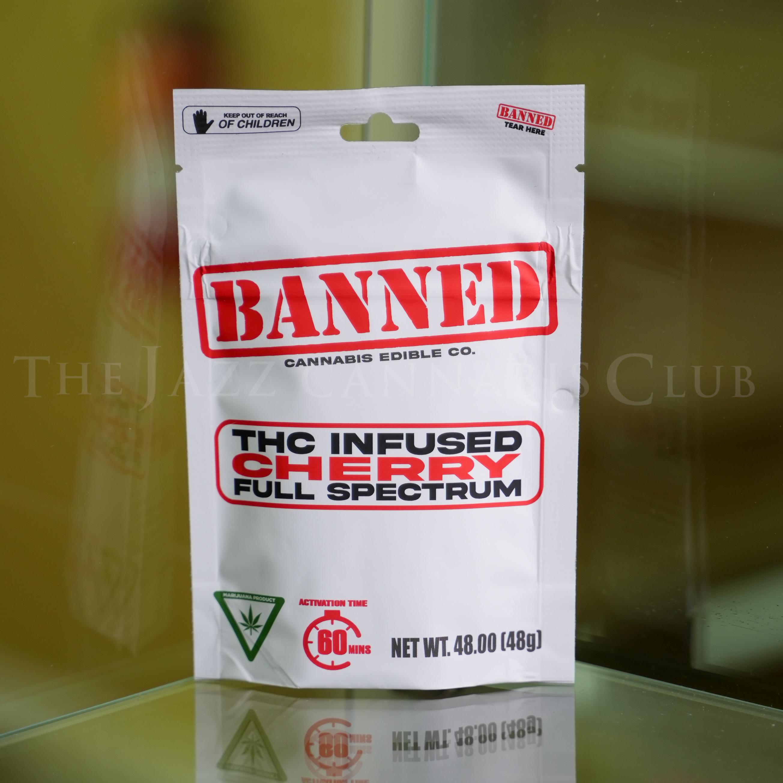 Photograph of product: Banned - Gummies - Cherry 200mg - 4pk