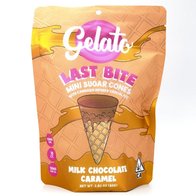Photograph of product: Last Bite - Milk Chocolate Caramel 100mg - 