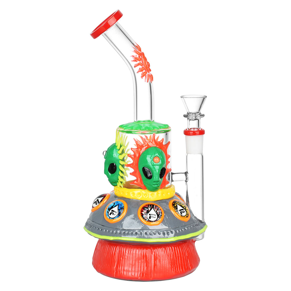 Photograph of product: $55 9.5" Pulsar Alien Spaceship Water Pipe
