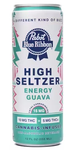 Photograph of product: PABST DAYTIME GUAVA HIGH SELTZER 2:1 TH-oui:TH-ouiV Oui'd 10MG