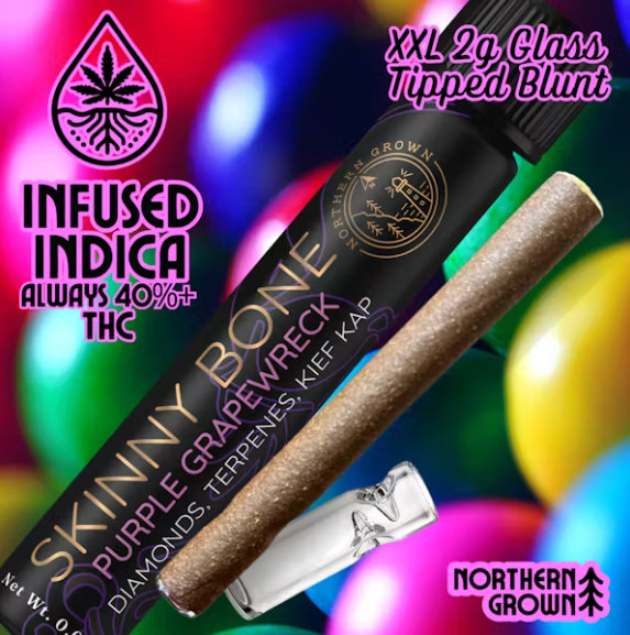 Photograph of product: Purple Grape Wreck | 2.5g |  Infused Blunt