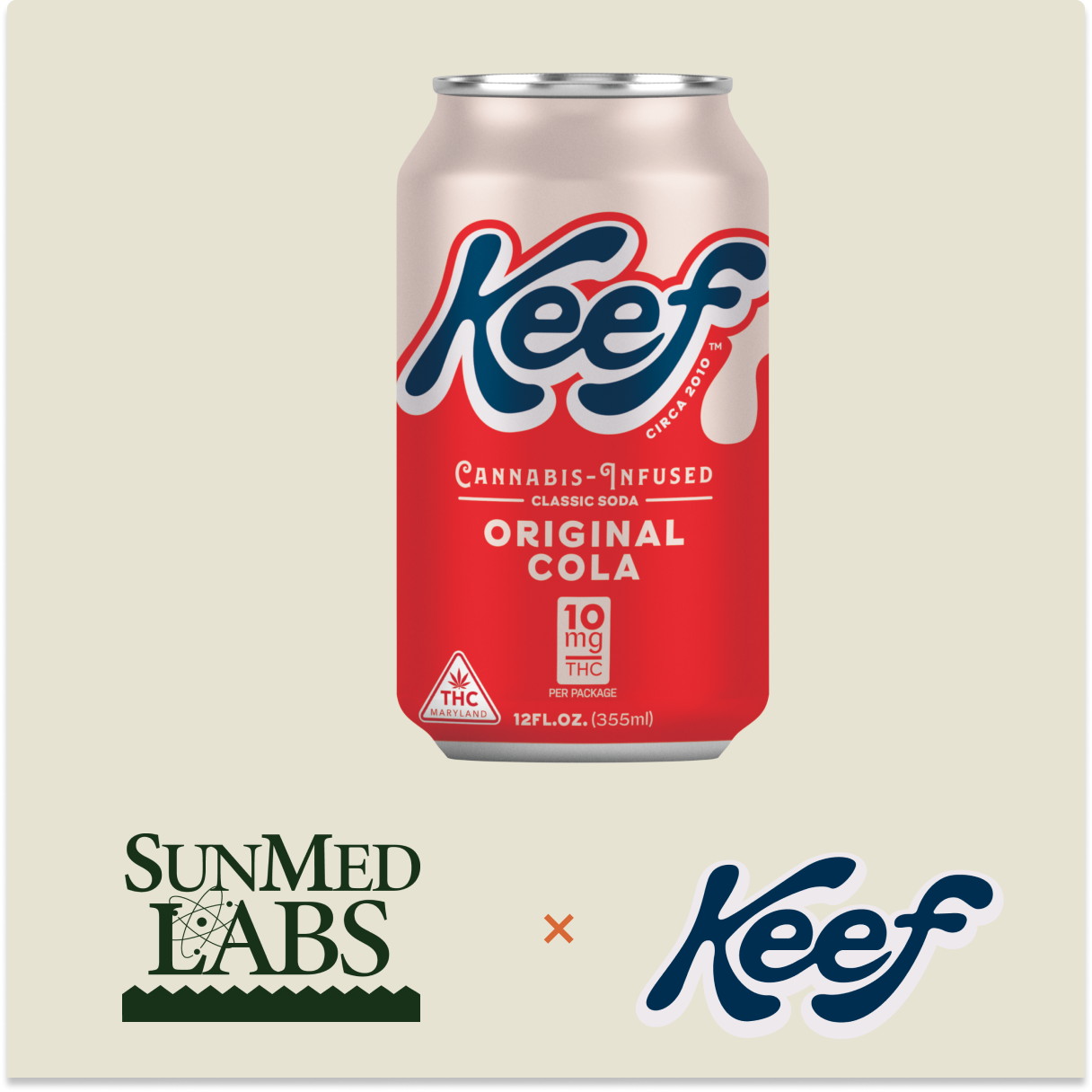 Photograph of product: Keef: Original Cola 10mg Infused Soda (12 oz.)