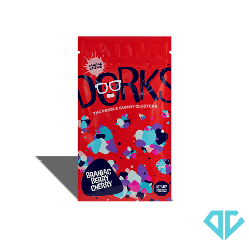 Photograph of product: DORKS | Edible | Gummies | Brainiac Berry Cherry | 200mg