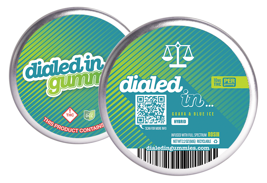 Photograph of product: Dialed In Rosin Gummies (H) 100mg