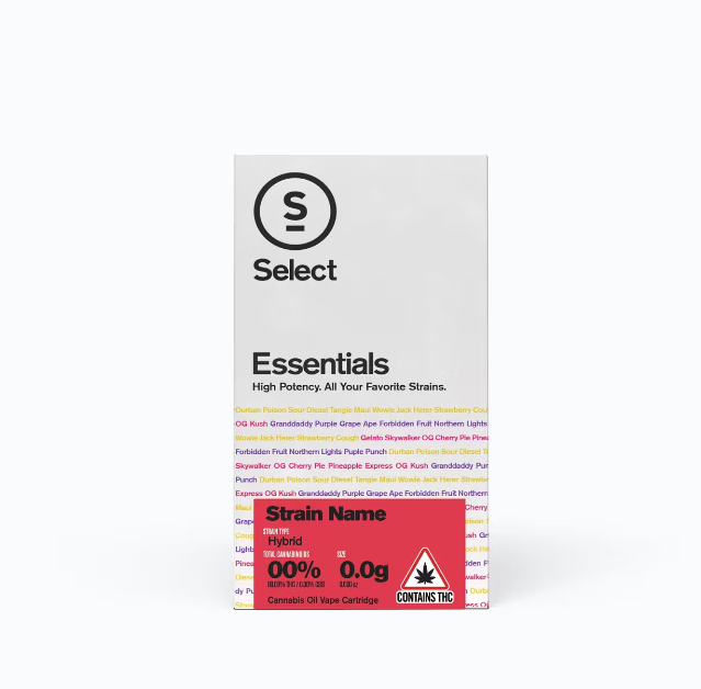 Photograph of product: Select Essentials Raspberry Crave 1g Cartridge