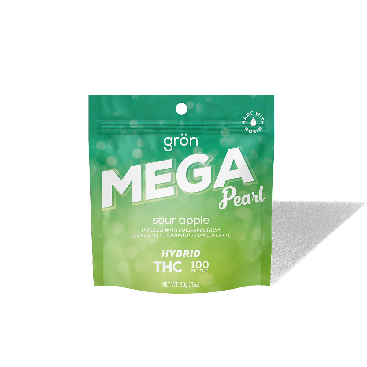 Photograph of product: GRON | MEGA PEARL | HYBRID | SOUR APPLE