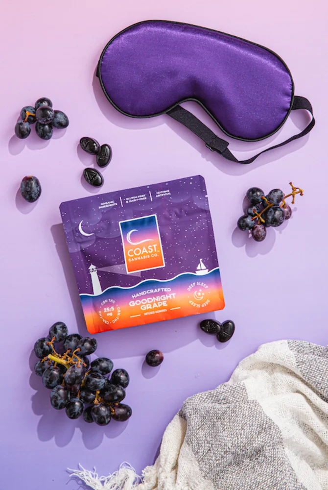 Photograph of product: Goodnight Grape 25:5 (CBN:TH-oui) | Gummies | 100mg