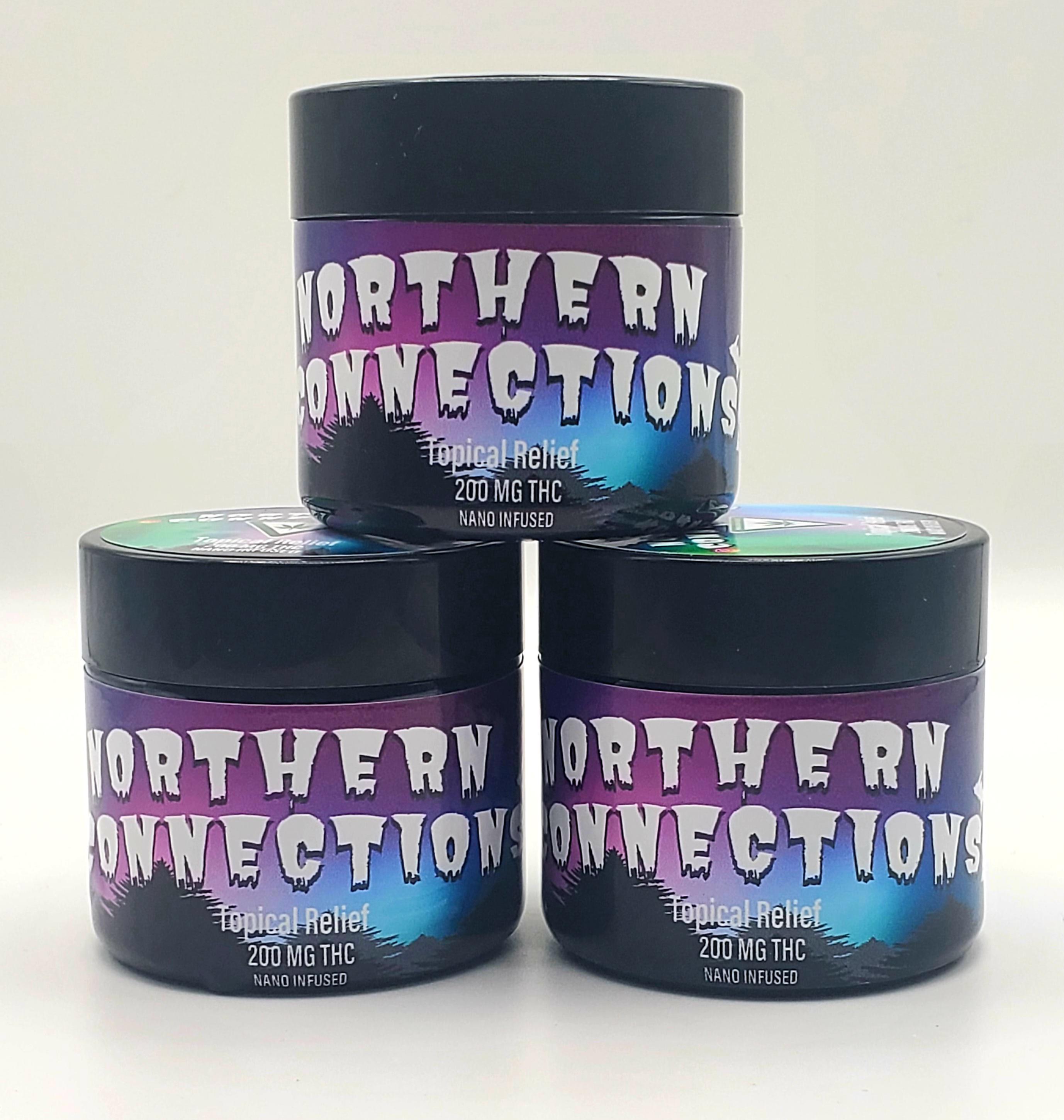 Photograph of product: Northern Connections | Topical Relief | 1000mg TH-oui x 1000mg CBD | REC