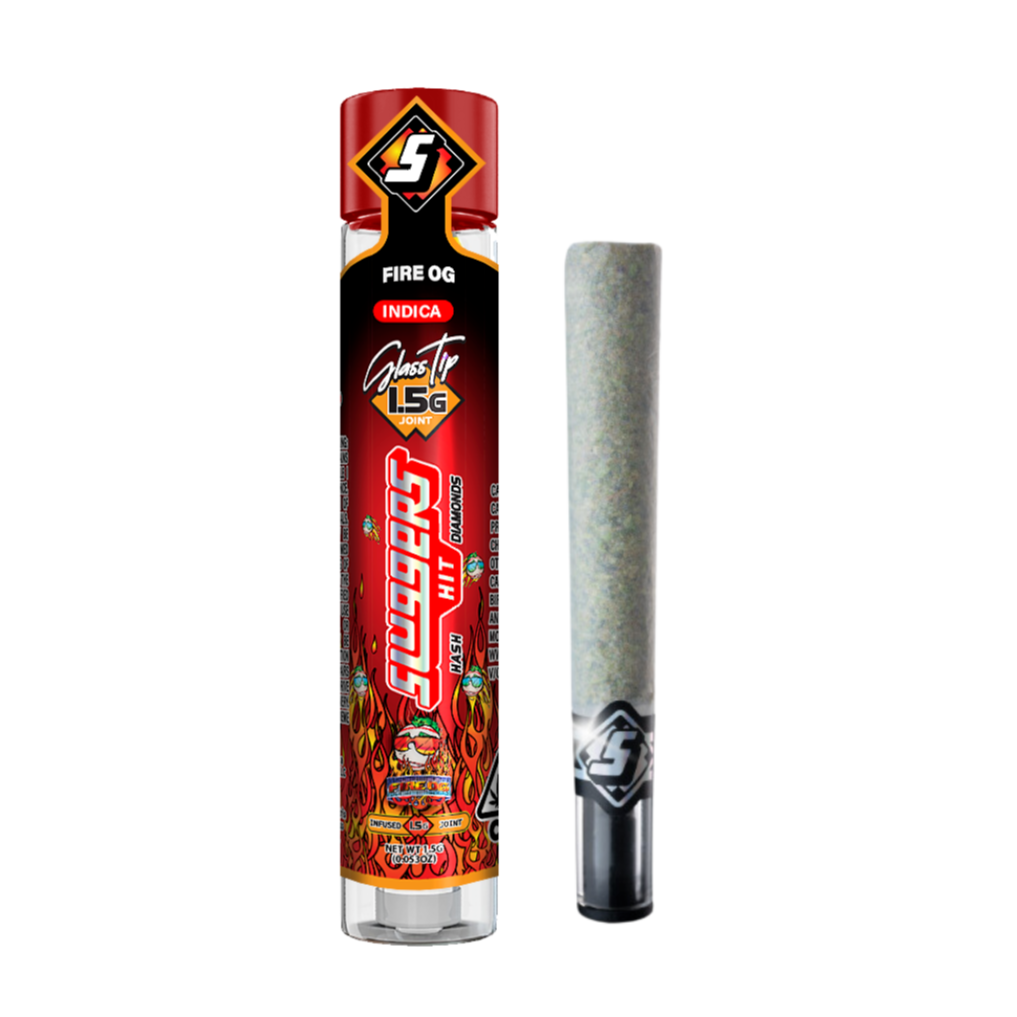 Photograph of product: Sluggers Infused Pre-Roll - Fire OG 1.5g
