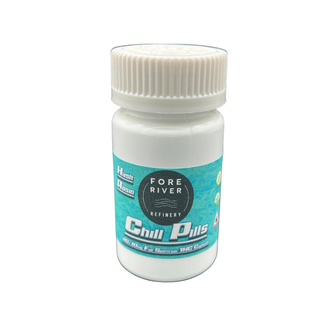 Photograph of product: Fore River Refinery - 10mg au chocolat Rosin Chill Pills