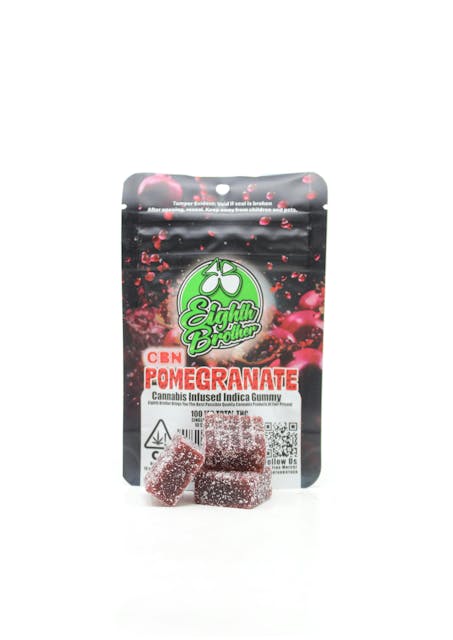 Photograph of product: Pomegranate | CBN:TH-oui | 100mg Single Gummy