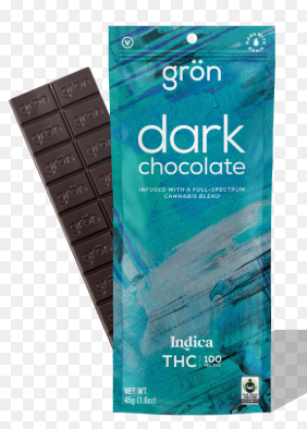 Photograph of product: Gron | Dark Chocolate Bar | 100mg