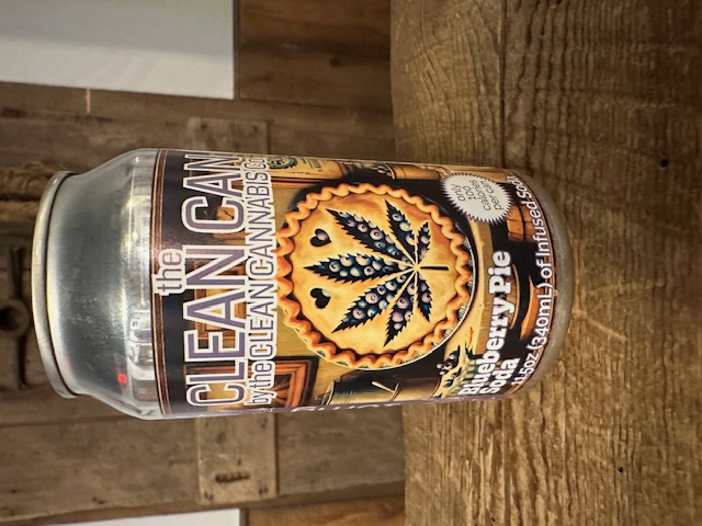 Photograph of product: Clean Oui'd Company Blueberry Pie Soda 11.5oz