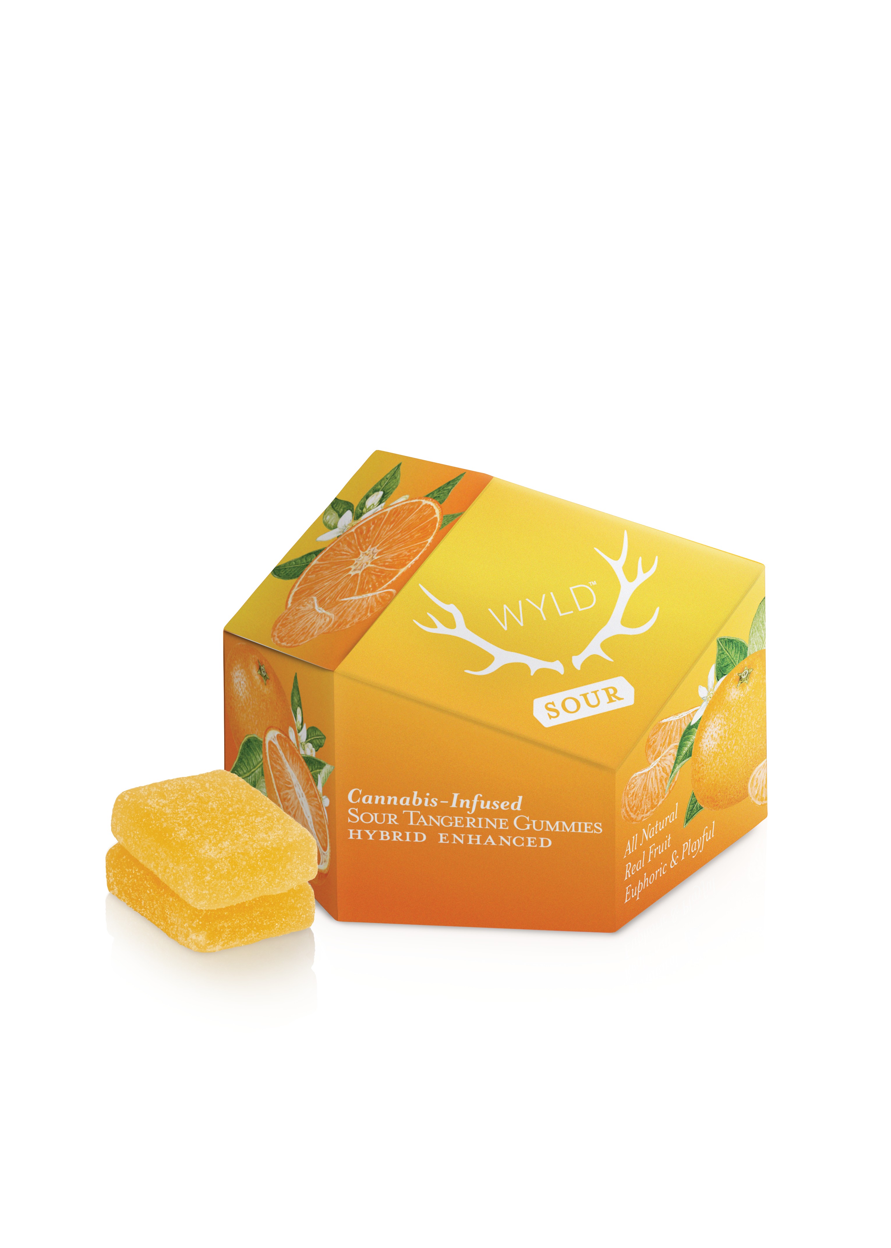 Photograph of product: Sour Tangerine - Hybrid Enhanced Gummy