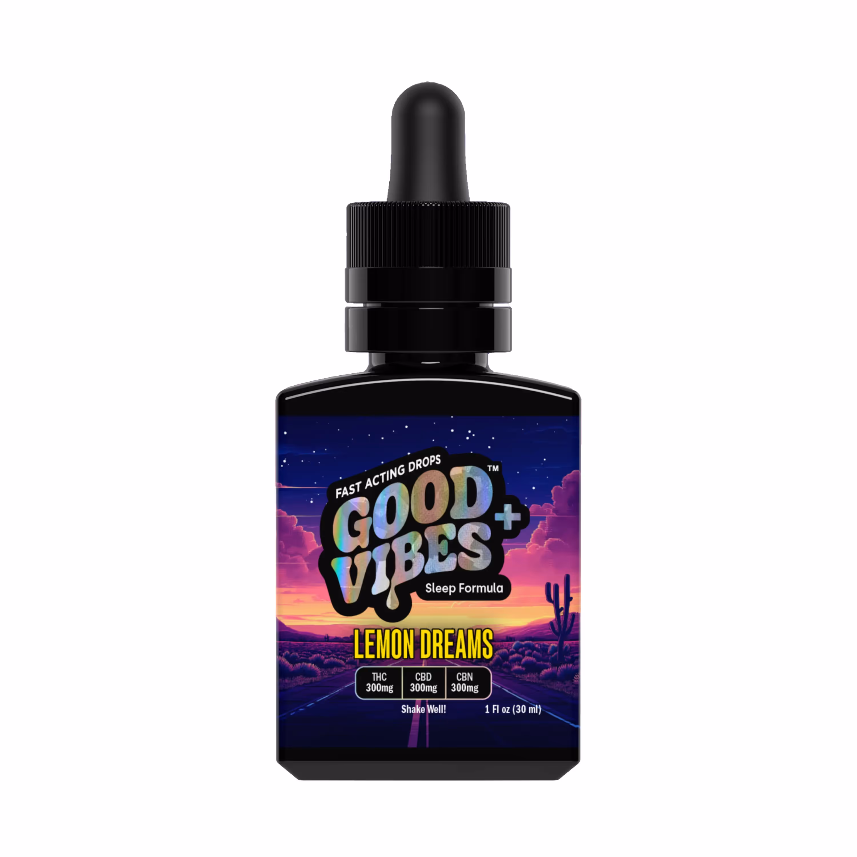 Photograph of product: "Sleep" Lemon Dreams 1:1:1 TH-oui:CBN:CBD "Fast-Acting" Syrup | 900mg