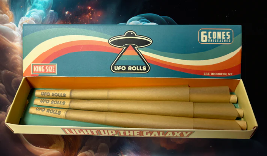 Photograph of product: UFO Rolls - 6-pack of Pre-Rolled Cones