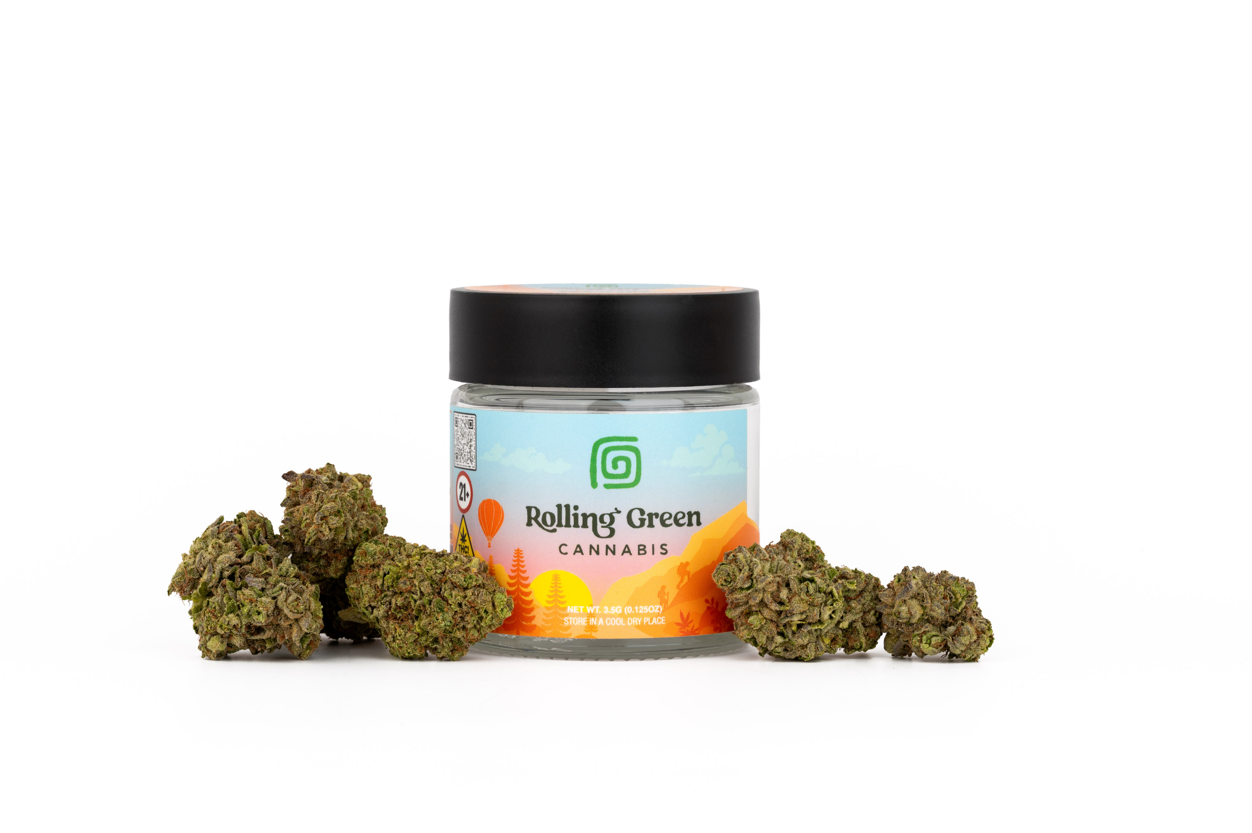 Photograph of product: Rolling Green Moon Arc - 3.5g