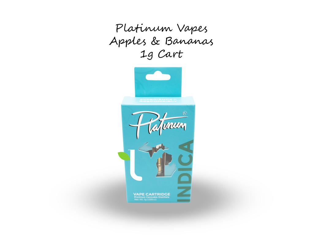 Photograph of product: Apples & Bananas | 1g Vape Cart