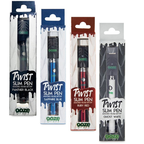 Photograph of product: OOZE | SLIM TWIST - PEN BATTERY | PANTHER BLACK