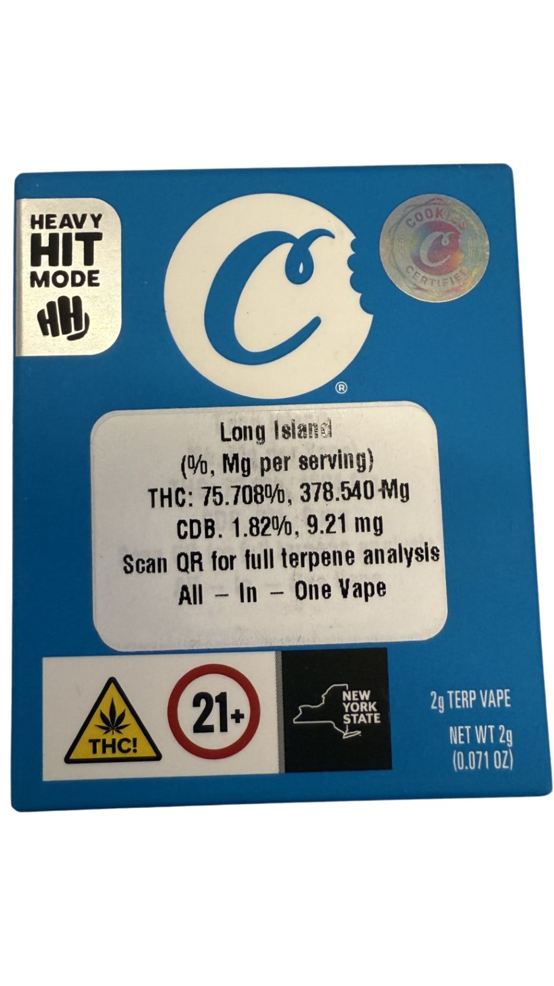 Photograph of product: Long Island | AIO | 2g