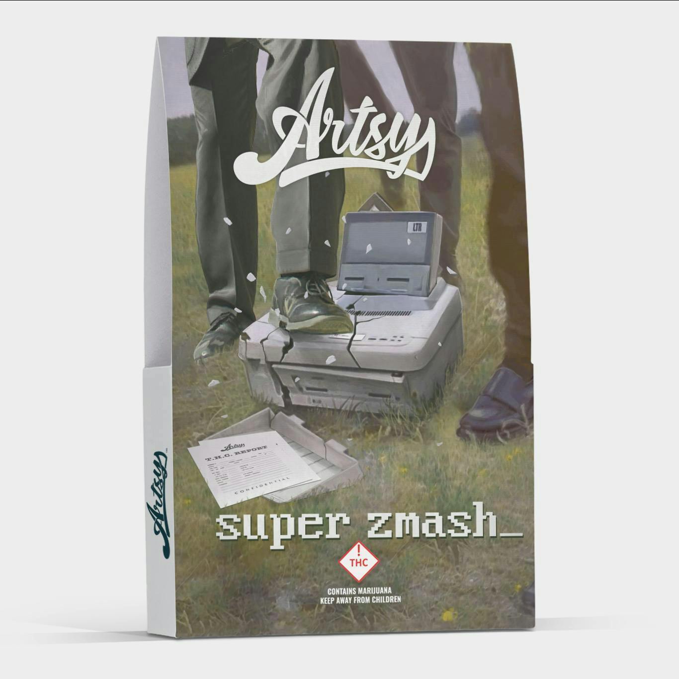 Photograph of product: Artsy Pre-Weighed Eighth - Super Zmash