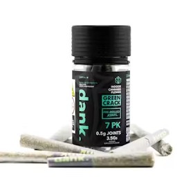 Photograph of product: Dank | Green Crack | Pre-roll 7pk