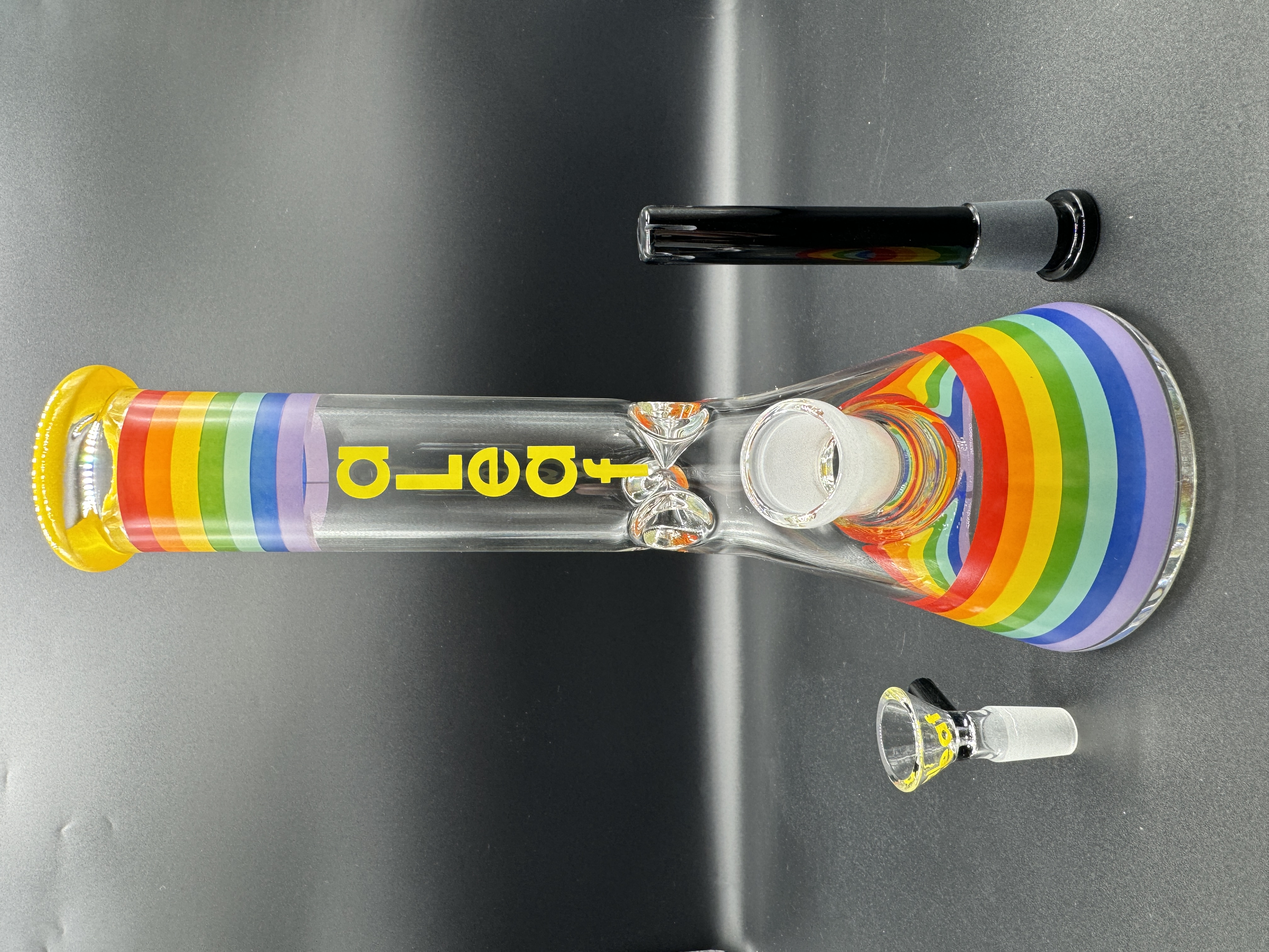 Photograph of product: 10" Pride Collection Rainbow Beaker